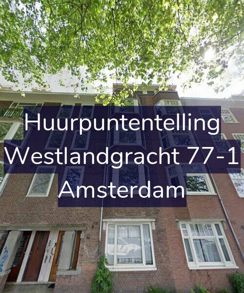 Foto gevel Huurpuntentelling voor Westlandgracht 77-1, Amsterdam