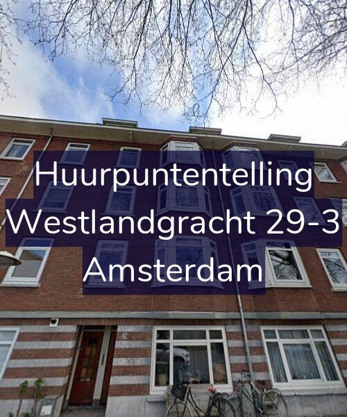 Foto gevel Huurpuntentelling voor Westlandgracht 29-3, Amsterdam