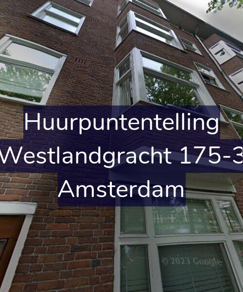 Foto gevel Huurpuntentelling voor Westlandgracht 175-3, Amsterdam