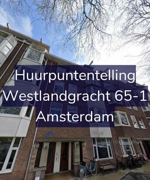 Foto gevel Huurpuntentelling voor Westlandgracht 65-1, Amsterdam
