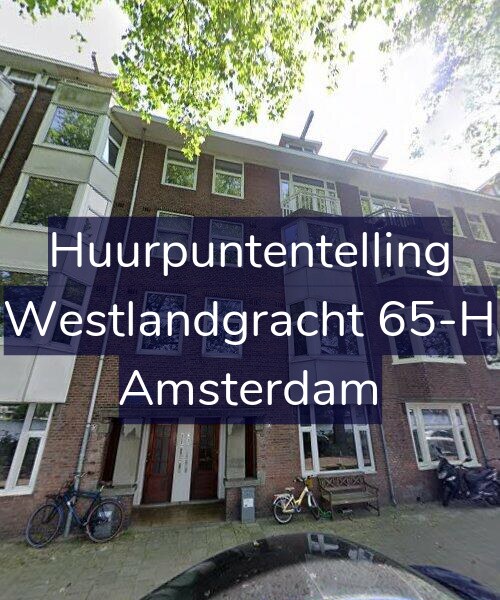 Foto gevel Huurpuntentelling voor Westlandgracht 65-H, Amsterdam
