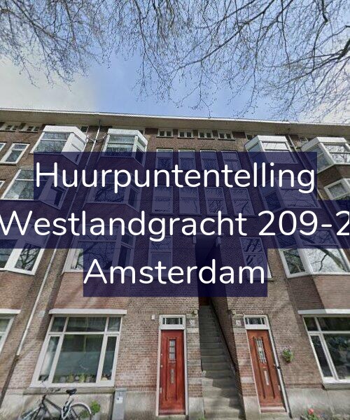 Foto gevel Huurpuntentelling voor Westlandgracht 209-2, Amsterdam