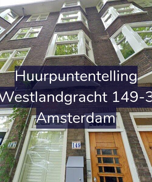 Foto gevel Huurpuntentelling voor Westlandgracht 149-3, Amsterdam