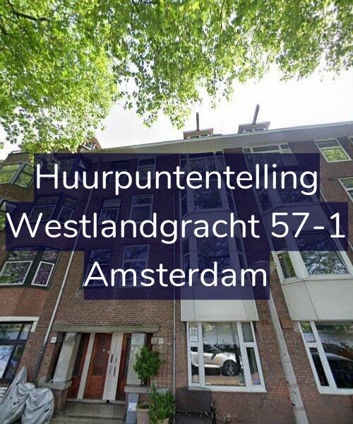 Foto gevel Huurpuntentelling voor Westlandgracht 57-1, Amsterdam