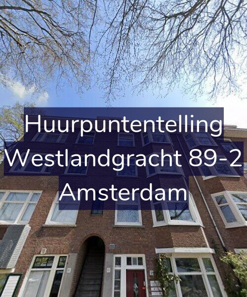 Foto gevel Huurpuntentelling voor Westlandgracht 89-2, Amsterdam