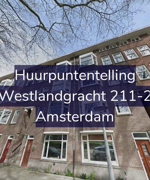 Foto gevel Huurpuntentelling voor Westlandgracht 211-2, Amsterdam