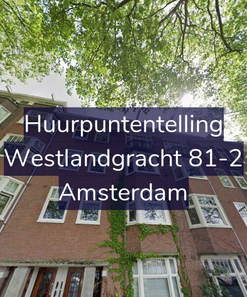 Foto gevel Huurpuntentelling voor Westlandgracht 81-2, Amsterdam