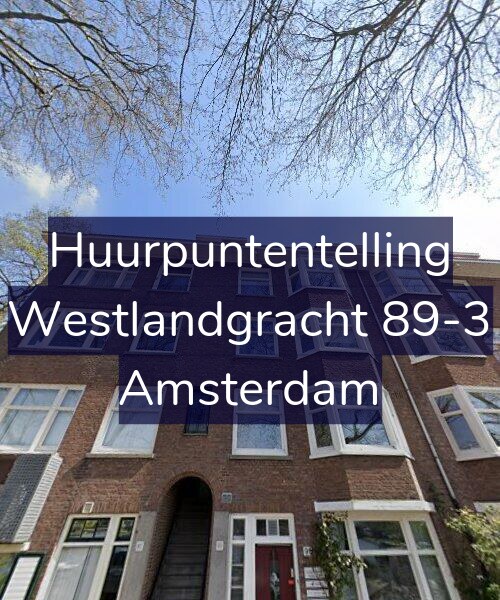 Foto gevel Huurpuntentelling voor Westlandgracht 89-3, Amsterdam
