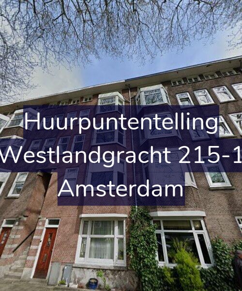 Foto gevel Huurpuntentelling voor Westlandgracht 215-1, Amsterdam