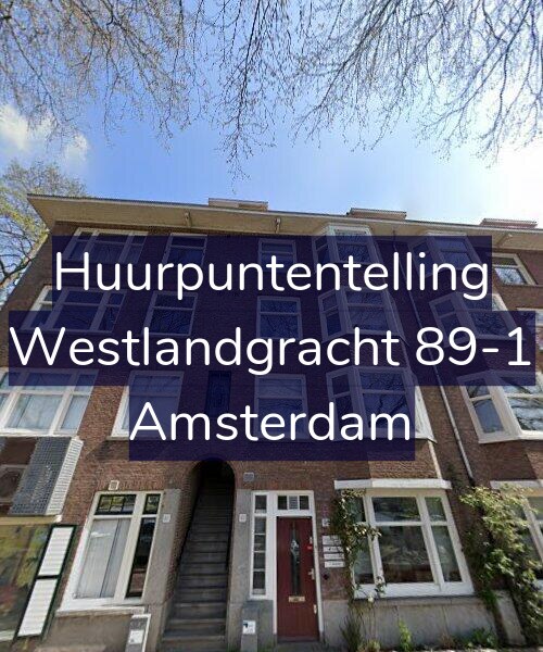 Foto gevel Huurpuntentelling voor Westlandgracht 89-1, Amsterdam