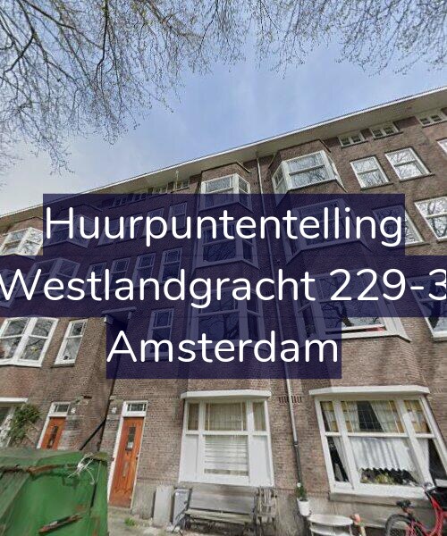 Foto gevel Huurpuntentelling voor Westlandgracht 229-3, Amsterdam