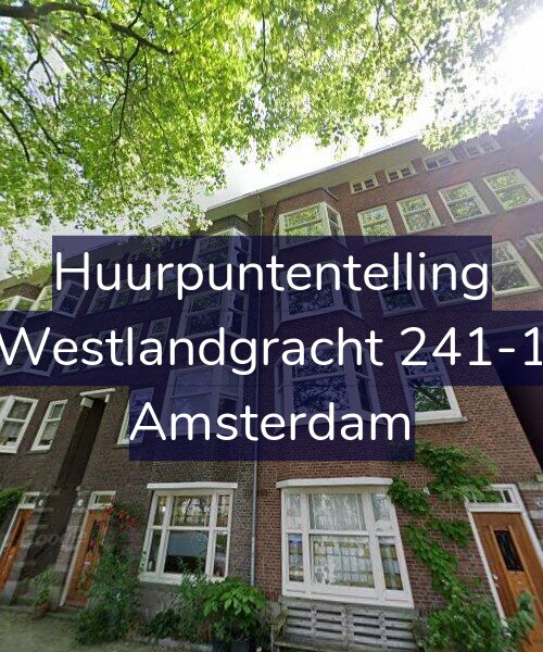 Foto gevel Huurpuntentelling voor Westlandgracht 241-1, Amsterdam
