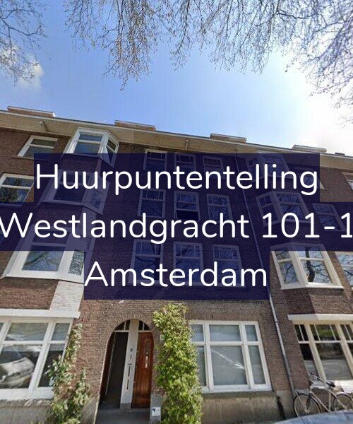 Foto gevel Huurpuntentelling voor Westlandgracht 101-1, Amsterdam