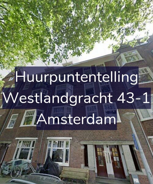 Foto gevel Huurpuntentelling voor Westlandgracht 43-1, Amsterdam