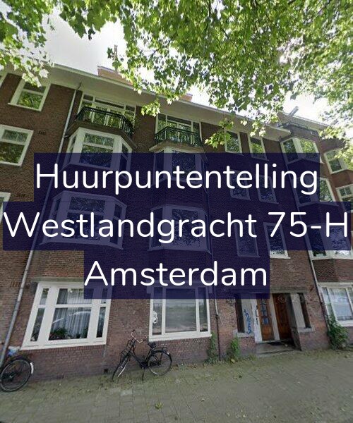 Foto gevel Huurpuntentelling voor Westlandgracht 75-H, Amsterdam