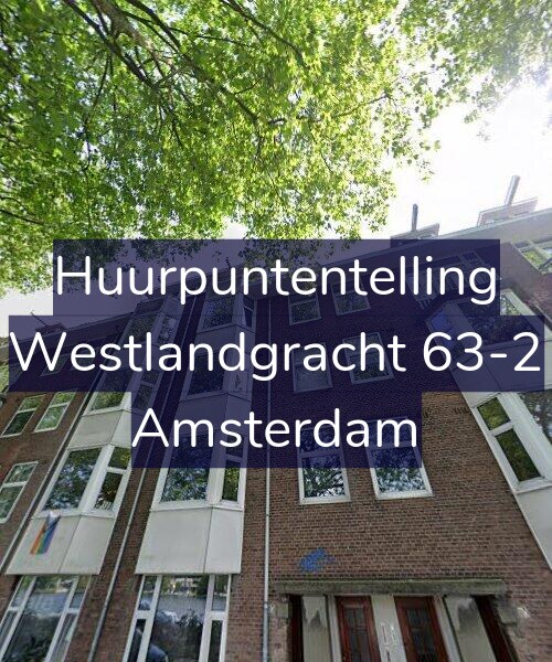 Foto gevel Huurpuntentelling voor Westlandgracht 63-2, Amsterdam