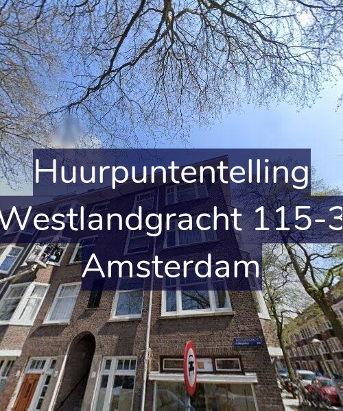 Foto gevel Huurpuntentelling voor Westlandgracht 115-3, Amsterdam
