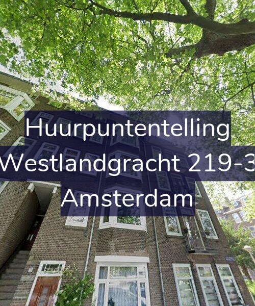 Foto gevel Huurpuntentelling voor Westlandgracht 219-3, Amsterdam