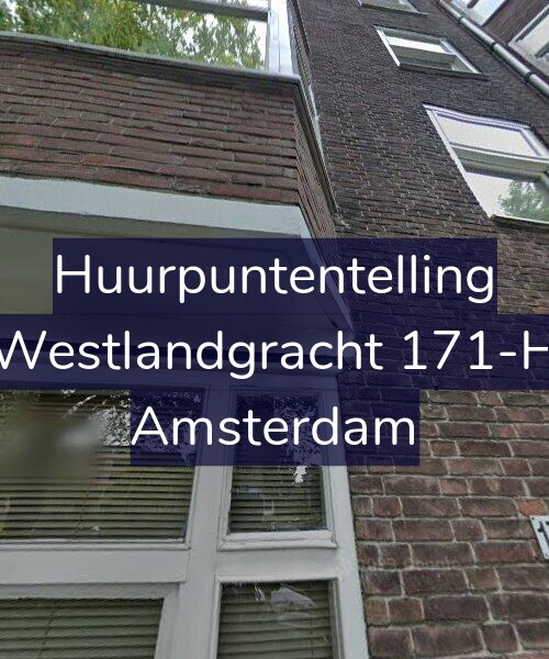 Foto gevel Huurpuntentelling voor Westlandgracht 171-H, Amsterdam
