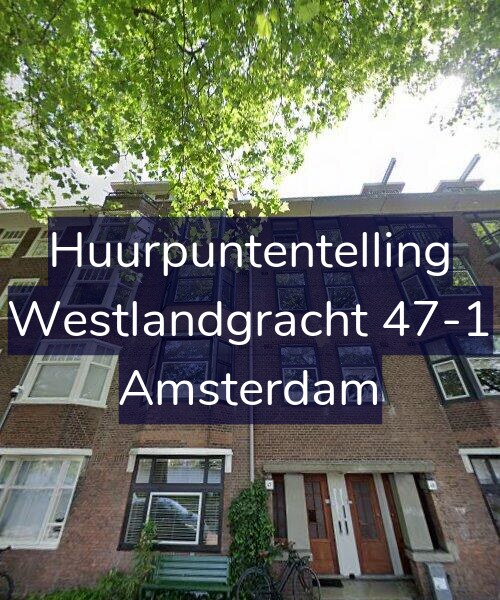 Foto gevel Huurpuntentelling voor Westlandgracht 47-1, Amsterdam