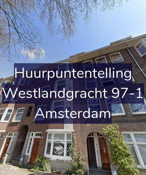 Foto gevel Huurpuntentelling voor Westlandgracht 97-1, Amsterdam
