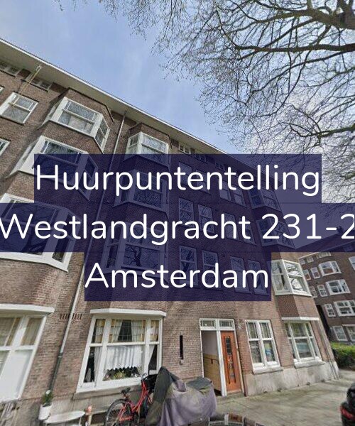 Foto gevel Huurpuntentelling voor Westlandgracht 231-2, Amsterdam