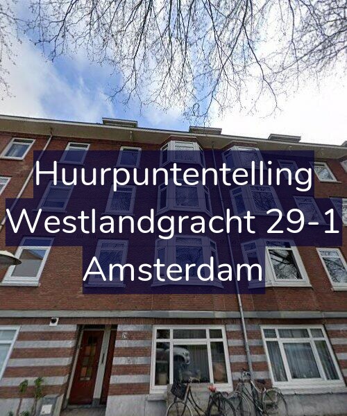 Foto gevel Huurpuntentelling voor Westlandgracht 29-1, Amsterdam