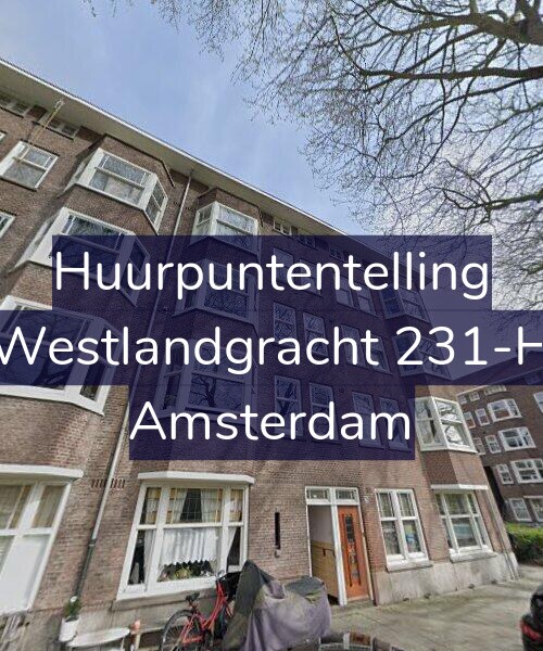 Foto gevel Huurpuntentelling voor Westlandgracht 231-H, Amsterdam