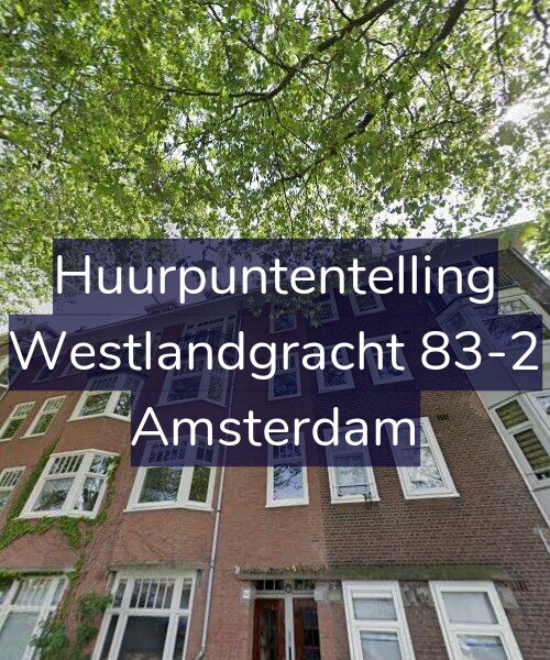 Foto gevel Huurpuntentelling voor Westlandgracht 83-2, Amsterdam