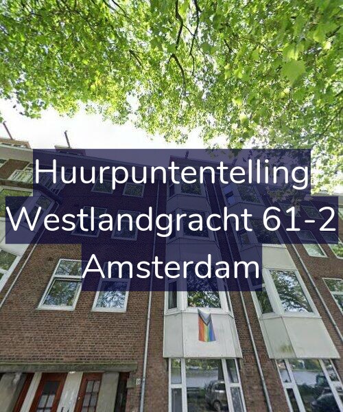Foto gevel Huurpuntentelling voor Westlandgracht 61-2, Amsterdam