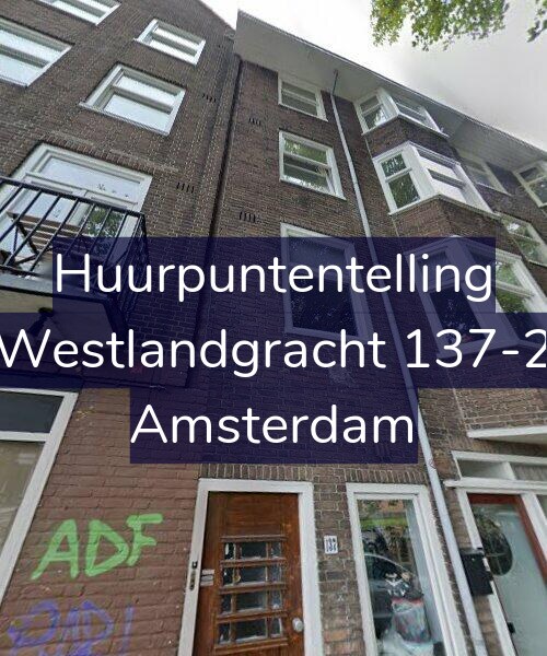 Foto gevel Huurpuntentelling voor Westlandgracht 137-2, Amsterdam