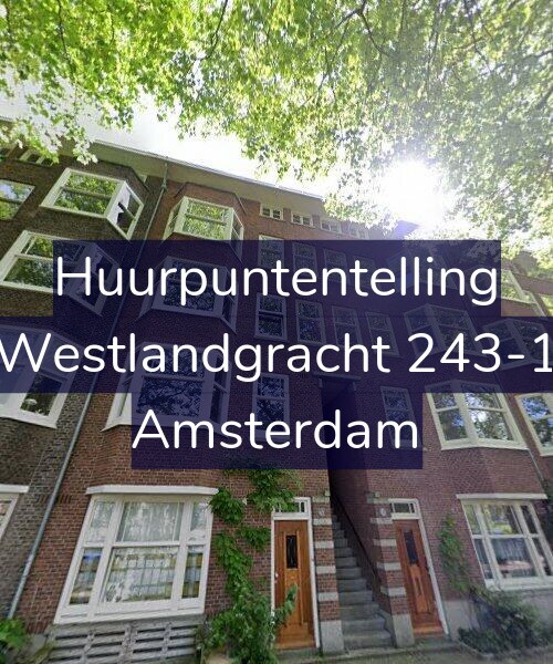 Foto gevel Huurpuntentelling voor Westlandgracht 243-1, Amsterdam