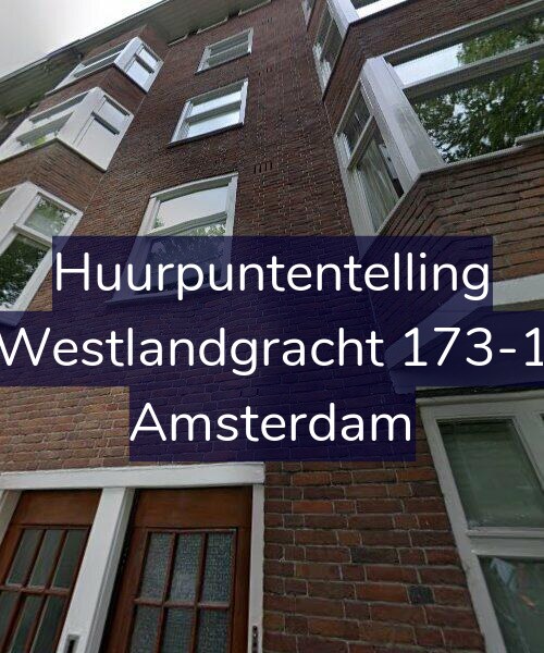 Foto gevel Huurpuntentelling voor Westlandgracht 173-1, Amsterdam