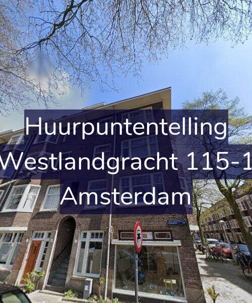 Foto gevel Huurpuntentelling voor Westlandgracht 115-1, Amsterdam