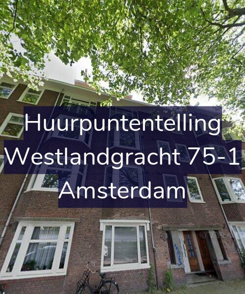 Foto gevel Huurpuntentelling voor Westlandgracht 75-1, Amsterdam