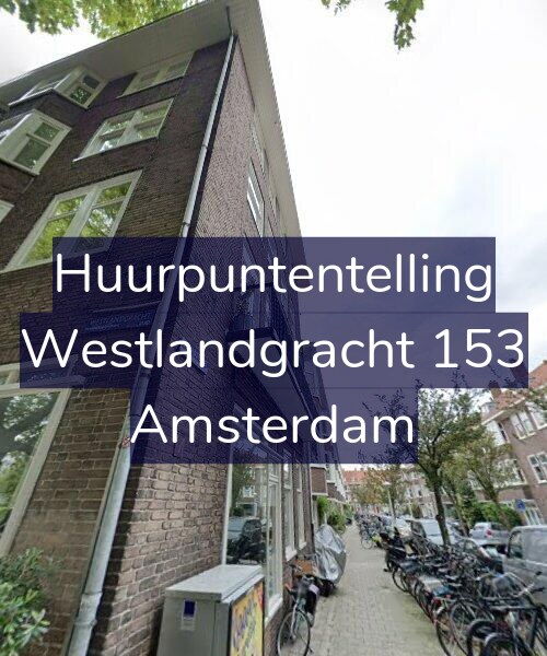 Foto gevel Huurpuntentelling voor Westlandgracht 153, Amsterdam