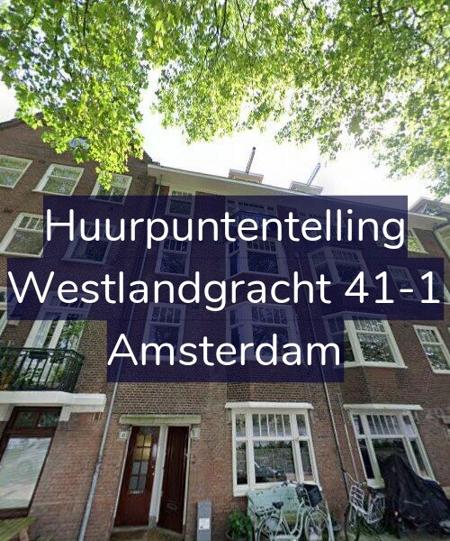 Foto gevel Huurpuntentelling voor Westlandgracht 41-1, Amsterdam