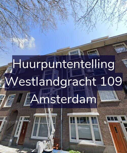 Foto gevel Huurpuntentelling voor Westlandgracht 109, Amsterdam