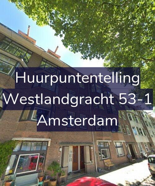 Foto gevel Huurpuntentelling voor Westlandgracht 53-1, Amsterdam