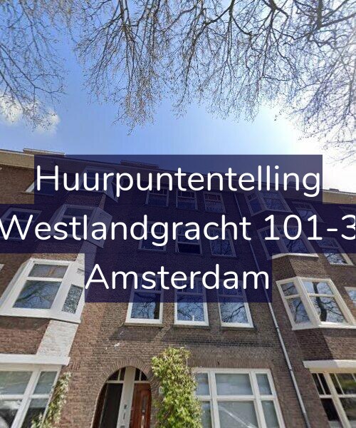 Foto gevel Huurpuntentelling voor Westlandgracht 101-3, Amsterdam