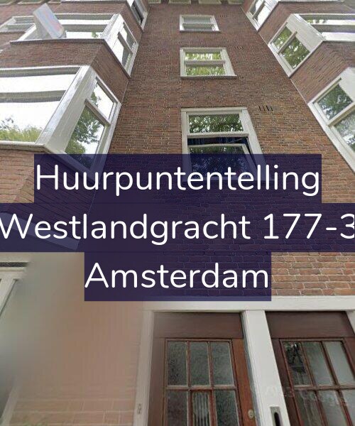 Foto gevel Huurpuntentelling voor Westlandgracht 177-3, Amsterdam