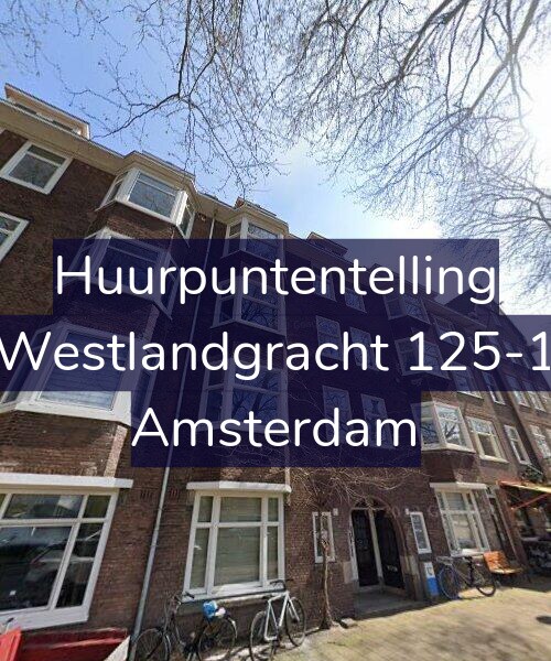 Foto gevel Huurpuntentelling voor Westlandgracht 125-1, Amsterdam