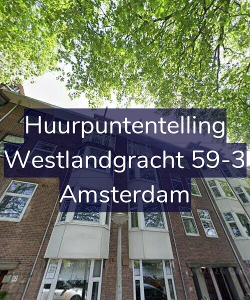 Foto gevel Huurpuntentelling voor Westlandgracht 59-3, Amsterdam