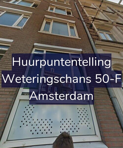 Foto gevel Huurpuntentelling voor Weteringschans 50-F, Amsterdam