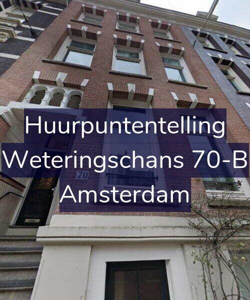 Foto gevel Huurpuntentelling voor Weteringschans 70-B, Amsterdam