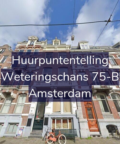 Foto gevel Huurpuntentelling voor Weteringschans 75-B, Amsterdam