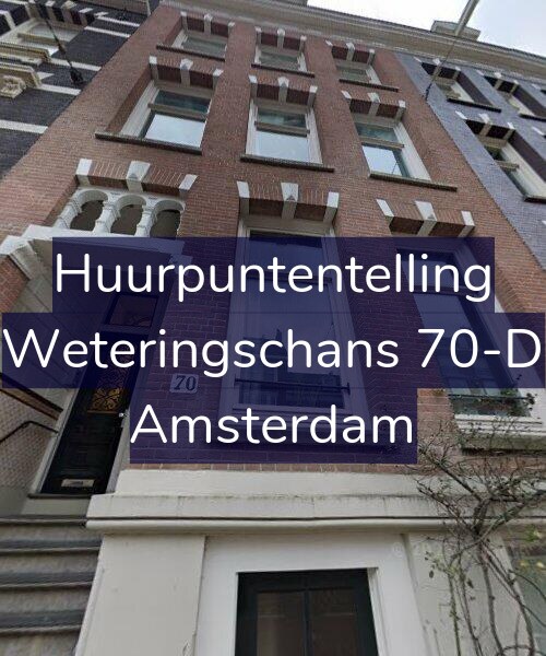 Foto gevel Huurpuntentelling voor Weteringschans 70-D, Amsterdam