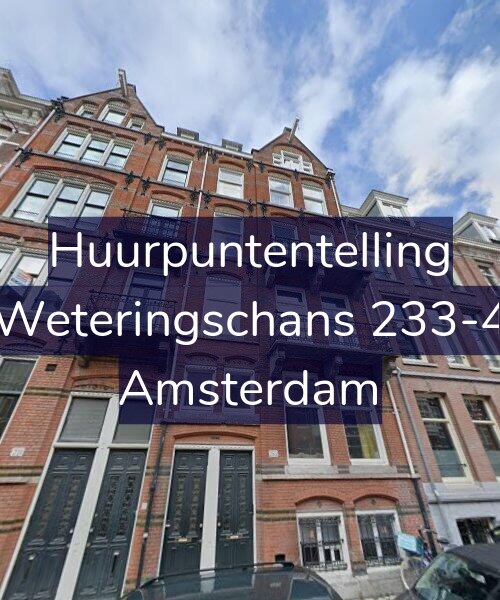 Foto gevel Huurpuntentelling voor Weteringschans 233-4, Amsterdam