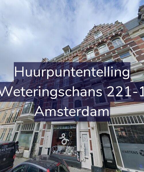 Foto gevel Huurpuntentelling voor Weteringschans 221-1, Amsterdam