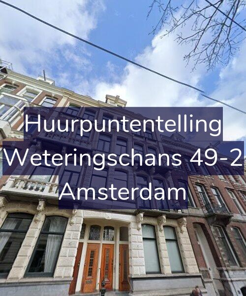 Foto gevel Huurpuntentelling voor Weteringschans 49-2, Amsterdam